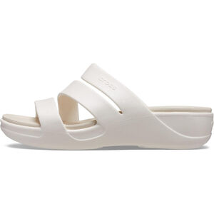 Crocs Women's Size 11 Boca Strappy Wedge Black Sandal